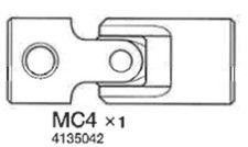 Tamiya CC-01 Asse di trasmissione corto Pajero 58132 - 304135042