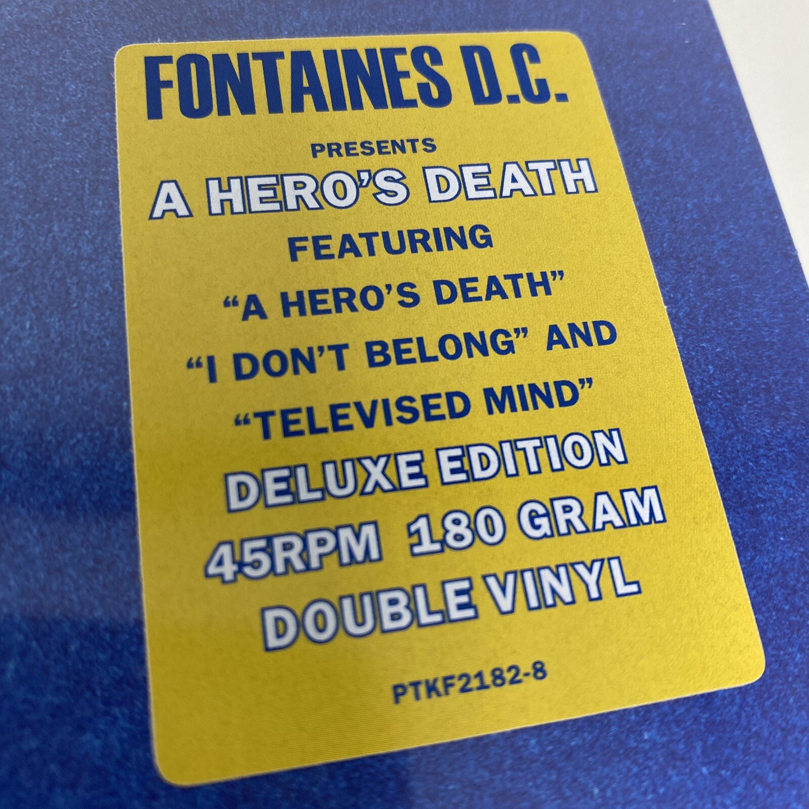 Fontaines D.C. A HERO'S DEATH (720841218289) 180g DELUXE EDITION New