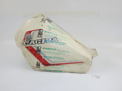 NOS OEM 1986 CAGIVA ALETTA ROSSA 125 WHITE GAS TANK FUEL RESERVOIR VINTAGE ITALY