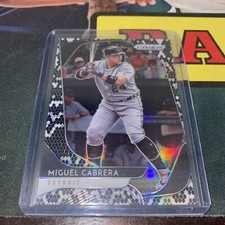Panini Prizm Snakeskin Miguel Cabrera Base SSP/50 Tigers All Star MVP 