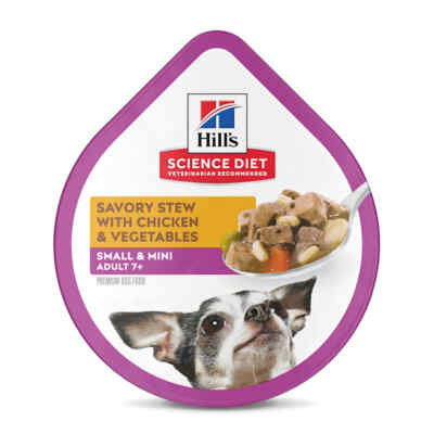Hill's Science Diet Adult 7+ Savory Stew, Chicken & Vegetables / 3.5 oz, 12 cans