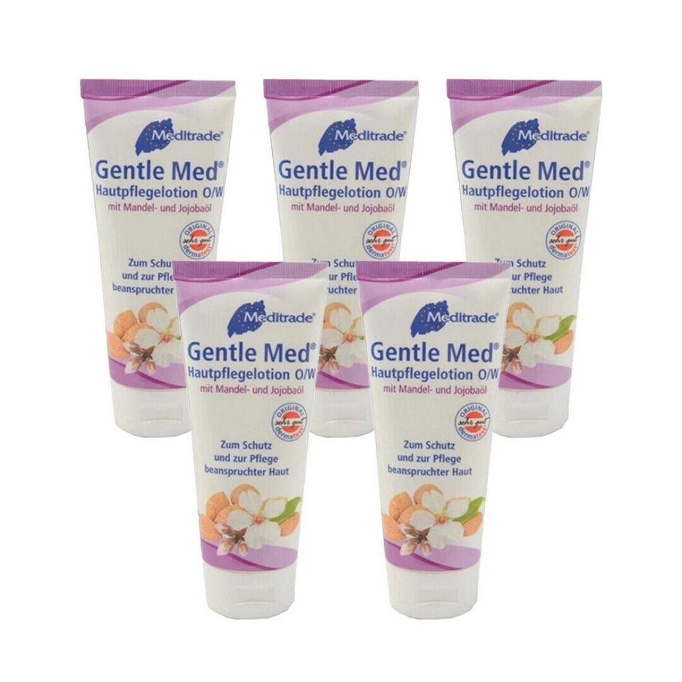 5 x Meditrade Gentle Med® Hautpflegelotion (O/W) 100 ml Tube pH-hautneutral