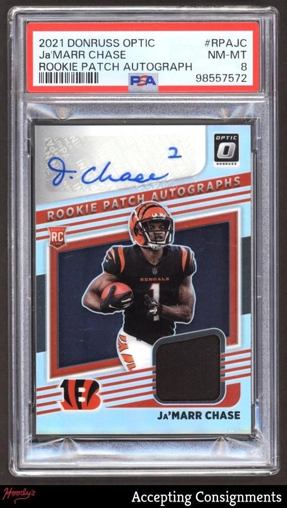 JaMarr Chase Panini Donruss Optic Rookie Patch Autographs #RPAJC Base