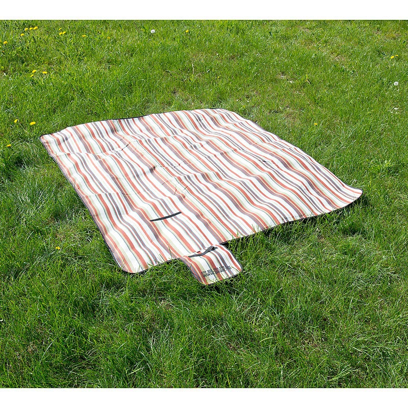 PEARL Fleece-Picknick-Decke 200 x 175 cm, wasserabweisende Unterseite - Bild 3 von 4