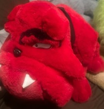 RED PLUSH STUFFED ANIMAL 20” BULLDOG MADE BY BEST TOY COMPANY