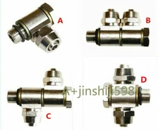 Tire Changer Machine 1/8" Thread Trachea Air Valve Three-way Metal Connector 8mm