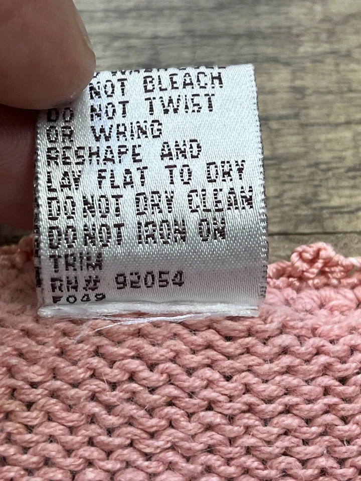 Suéter Vintage Carolina Colores Colección Privada Rosa Flores Corazón Grande Foto 3 de 4