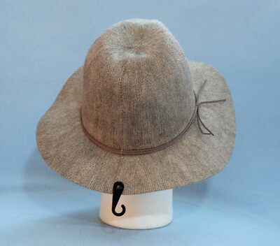 APT 9 One Size Wide Brim Wool Blend Floppy Hat Beige/Grey  display picture 1
