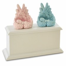 Small/Keepsake 40 Cu. In. Twin Infant Cremation Urn Blue/Pink,Other Colors Avail