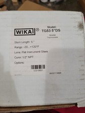 Wika TG53 5'' DS  Bimetal Thermometer  6'' 1/2 NPT