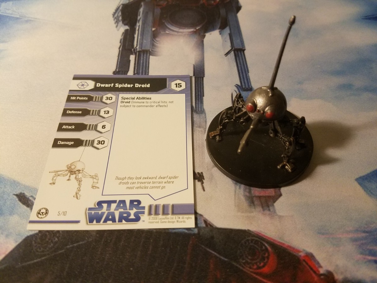 Star Wars Miniatures Clone Wars Battles 05 Dwarf Spider Droid
