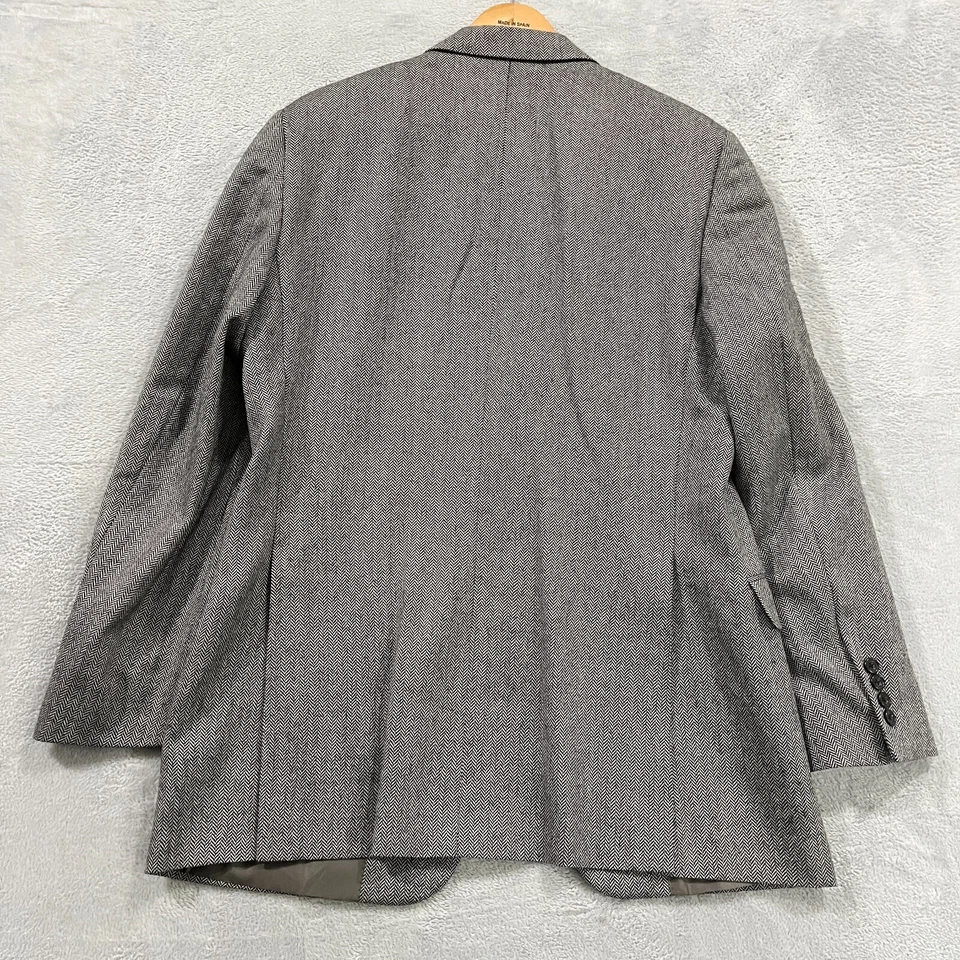 VTG Hickey Freeman Jacket Men 42L 100% Worsted Wool Coat Blazer $998 USA Made - Image 3 of 4