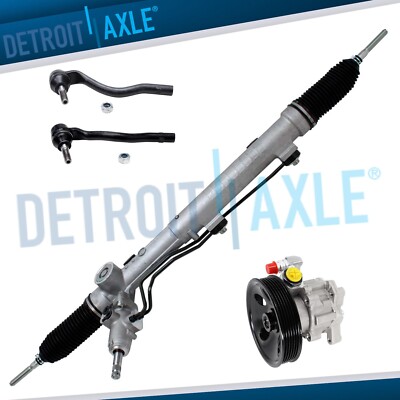 Steering Pump w/ Pulley Rack Pinion Outer Tie Rods for GL450 GL550 ML350 ML550