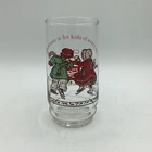 Vintage Holly Hobby Christmas Collectible Glass Coca Cola 1977 4 Of 4 Skating