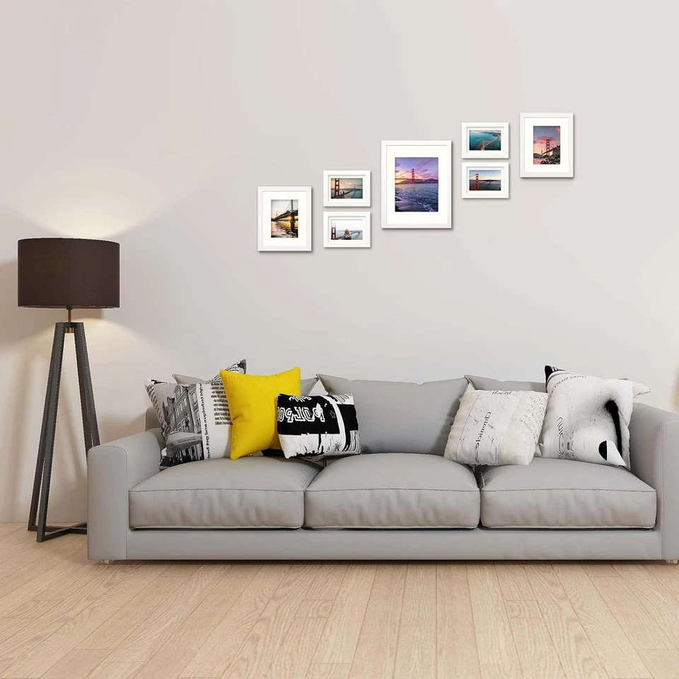 , Gallery Wall Frame Set of 7 Multiple Sizes 11X14, 8X10, 5X7 Picture Frame Coll - Image 2 of 4