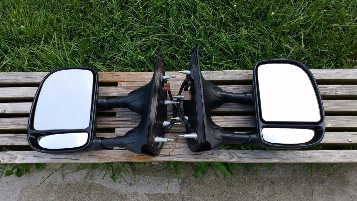 Ford OEM Econoline Eseries E150 E250 E350 Towing Telescoping Power Side  Mirrors | eBay 車内バックミラー Compatible With Ford For E250 E350 E450 E550 2004 2005 20