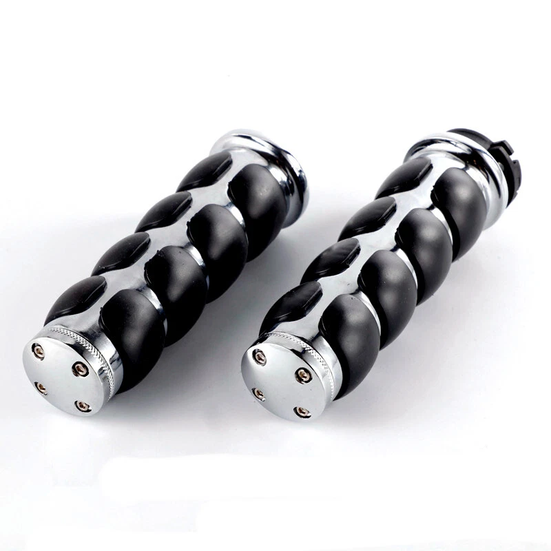 Empuñaduras de manillar de motocicleta de 1" 25 mm para Honda Kawasaki Yamaha Suzuki Foto 3 de 4