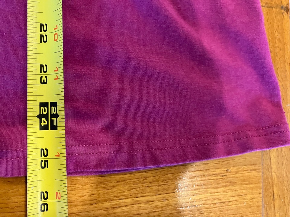 Hill fuchsia scoop neck 3/4sleeved cottonblend tunictop in