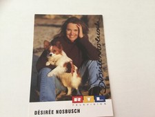 Biglietto autografo Desiree Nosbusch (RTL).