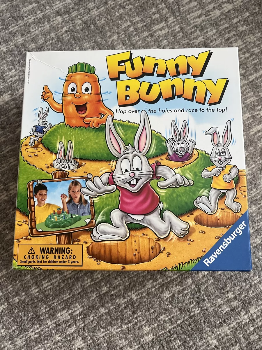 funny bunny game  Ravensburger Funny Bunny Game for Children Age 4 Years  and Up - 2 to 4 Players - Kids Gifts