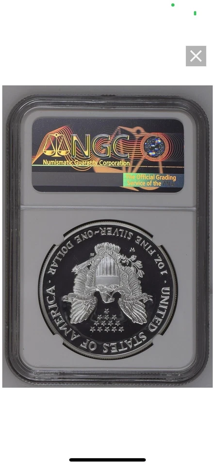 2002-W Silver American Eagle 1oz Coin NGC PF69 Ultra Cameo - Image 2 of 2