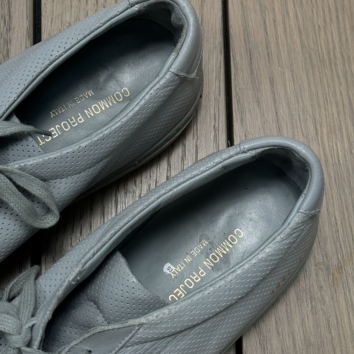 Common Projects Original Achilles Low Hight Gray Leather  display picture 2