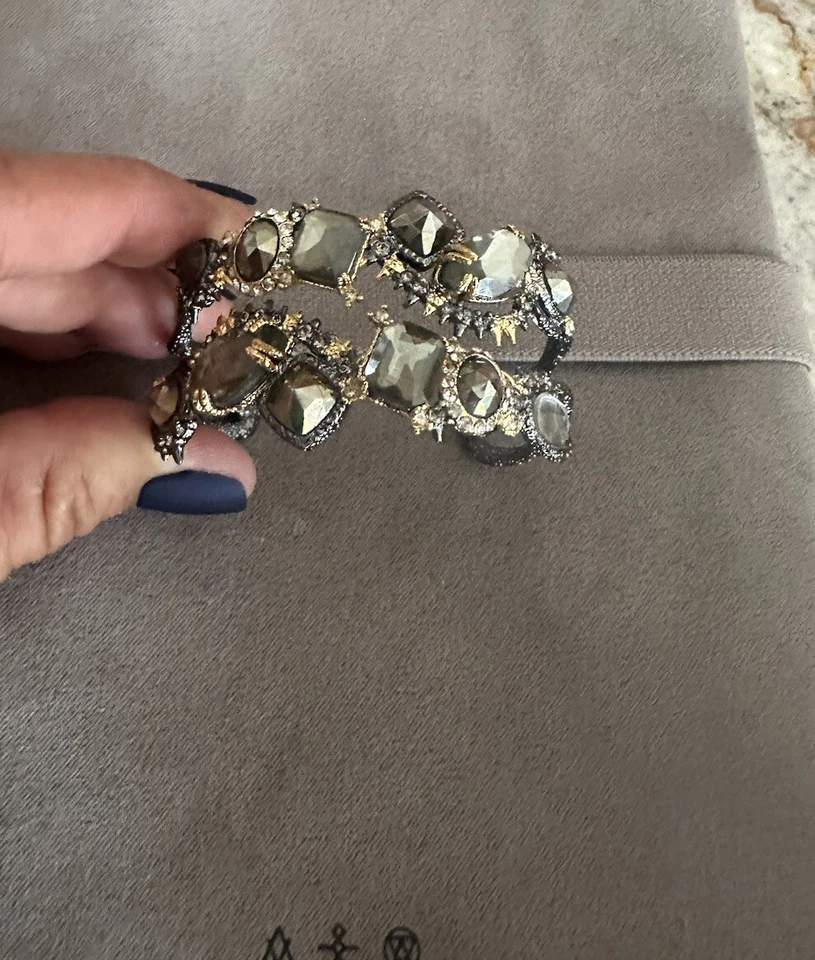 Brazalete Brazalete 100% Auténtico Alexis Bittar Elements Multi Piedra y Cristal