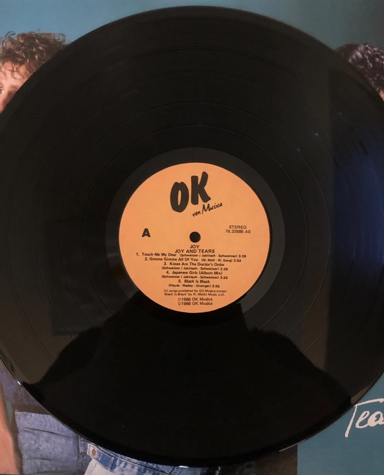 RARE Italo Disco JOY tears LP HONG KONG Modern Talking OK 76.23586 AS Foto 3 de 3