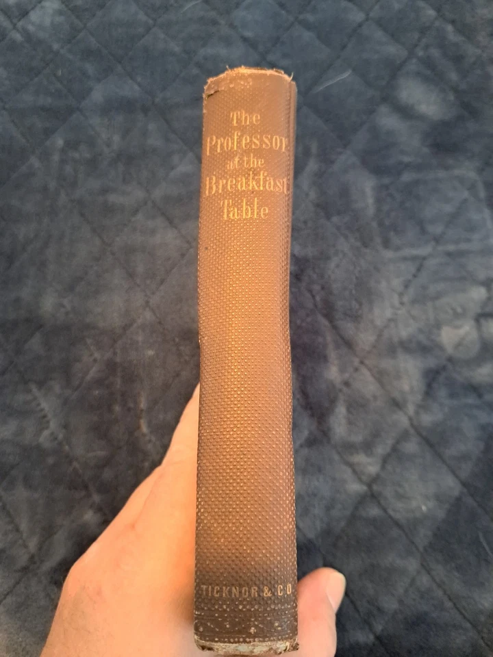 Holmes PROFESSOR AT THE BREAKFAST-TABLE 1860 - First edition, original binding - Image 2 of 4