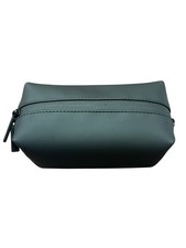 MUJI Black Gusset Case Storage Pouch Cosmetic Travel Organizer Zip Case Japan