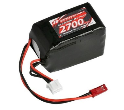 Robitronic - LiPo 2s 7.4v RX 2700mAh BEC 2/3A Hump 56x31x36mm 105gr