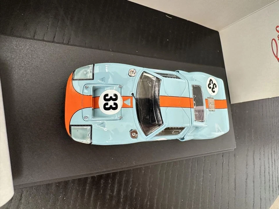 Raro Bang 1:43 Ford GT40 #33 Hecho a Mano Diecast Modelo de Coche Coleccionable con Caja Foto 3 de 4