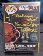 Funko Pop! Star Wars: Admiral Ackbar Tim Rose signierte Sammelfigur