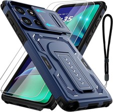 Motorola Moto G Stylus 5G 2025 Case with Screen Protectors, Kickstand & Lanyard