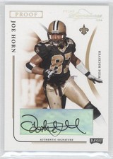 2004 Prime Signatures Silver Proof Signatures 6/35 Joe Horn #61 Auto 0b5