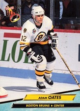 ADAM OATES 1992-93 Fleer Ultra #8 Boston Bruins Center Hockey Card