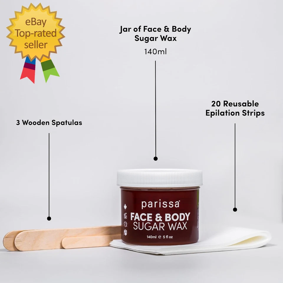 Cera de azúcar facial y corporal Parissa para piel sensible 100 % natural en Foto 2 de 4