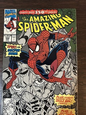 Amazing Spider-Man #350 1991 Giant-Size Doctor Doom Erik Larsen Marvel Direct