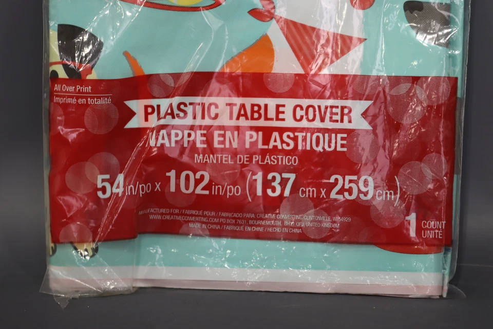 Dog Party Plastic Table Cover - Party Supplies - 1 per pack - Image 3 of 3
