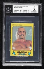 1986 Monty Gum Super Wrestling Stars Hulk Hogan #22 BGS 8 0q3