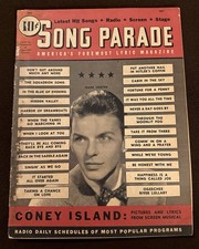 Song Parade Lyric Magazine, 1943 FRANK SINATRA cover Vintage, Sheet Music Book