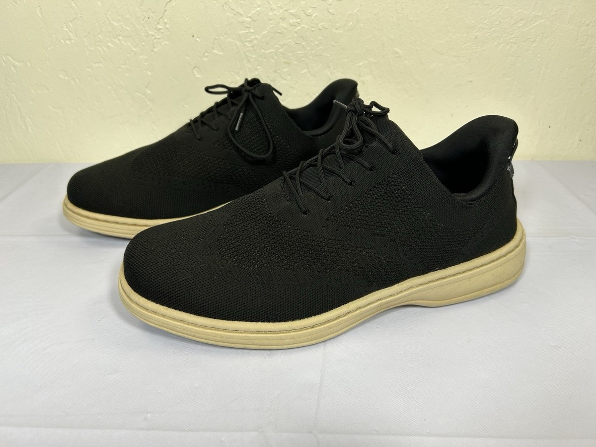 Orthofeet Rex Hands Free Black Knit Comfort Shoe Men 13 4E X 