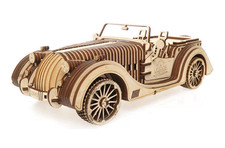 UGEARS Roadster VM-01 Wooden Car Kit Laser Pre-cut No Glue 11.8in
