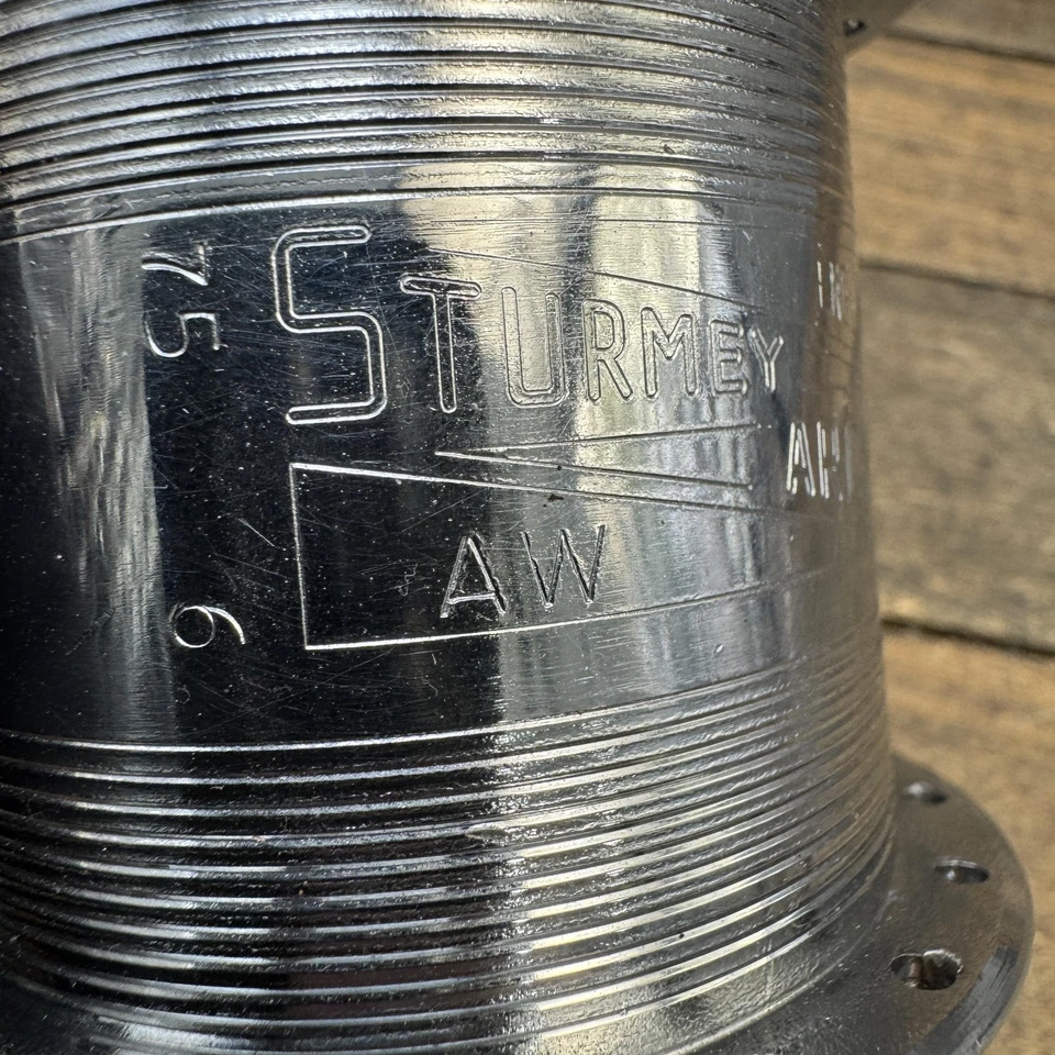 Buje trasero vintage Sturmey Archer AW 36H 3 velocidades 36 orificios bicicleta IGH años 70 Raleigh Foto 2 de 4