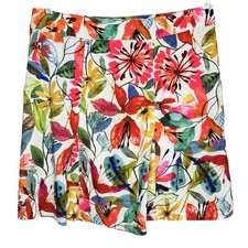 RipSkirt Floral Hawaiian Wrap Medium Beachy Travel Vacation Mini Luau Stretch