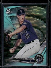 2022 Bowman Platinum #TOP-36 McCade Brown Prospect Aqua Ice /250 Rockies