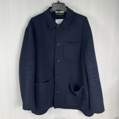 #ad Todd Snyder Jacket Men’s XL Navy Chore Coat 100% Cashmere Made In Italy $199.95