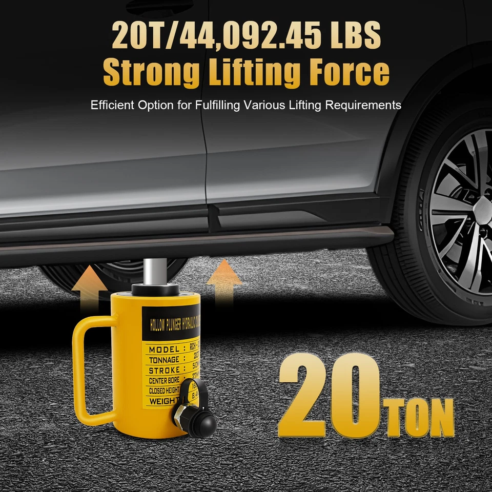 20 Ton Hub 160mm Hohlzylinder Hydraulikzylinder HohlkolbenZylinder Kolbenweg - Bild 2 von 4