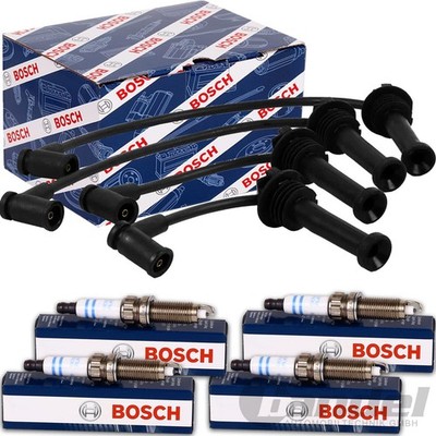 BOSCH ZÜNDKERZEN+ZÜNDKABEL passend für FORD SIERRA II TURNIER II BNG GBC GBG 1.8