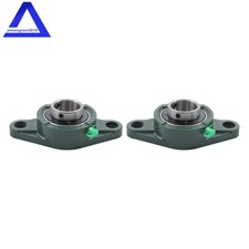 2Pcs UCFL206-20 Bore 1-1/4" Pillow Block Flange Mounted Bearing,Self-aligning